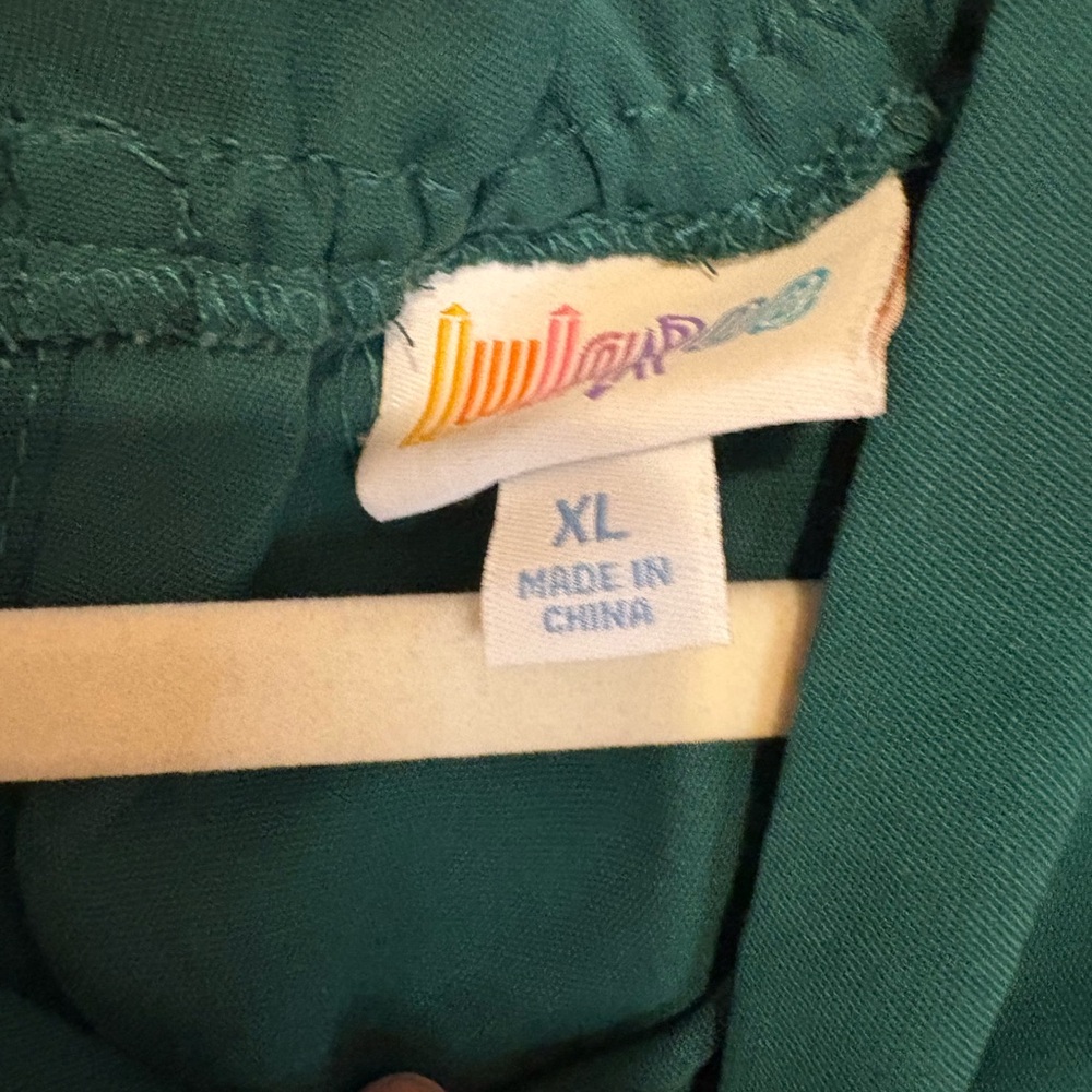 LuLaRoe Green Long Sleeve Dress - Picture 3 of 7